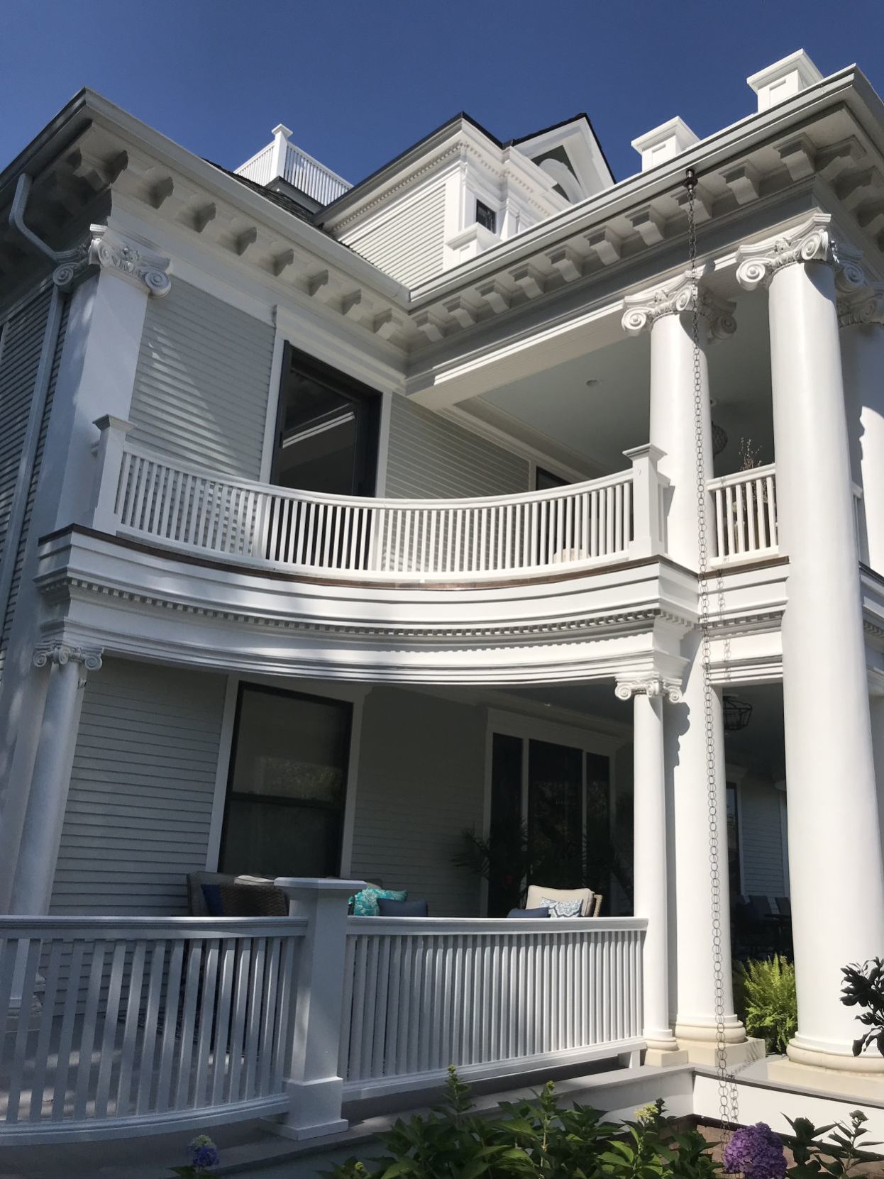 The front of the house